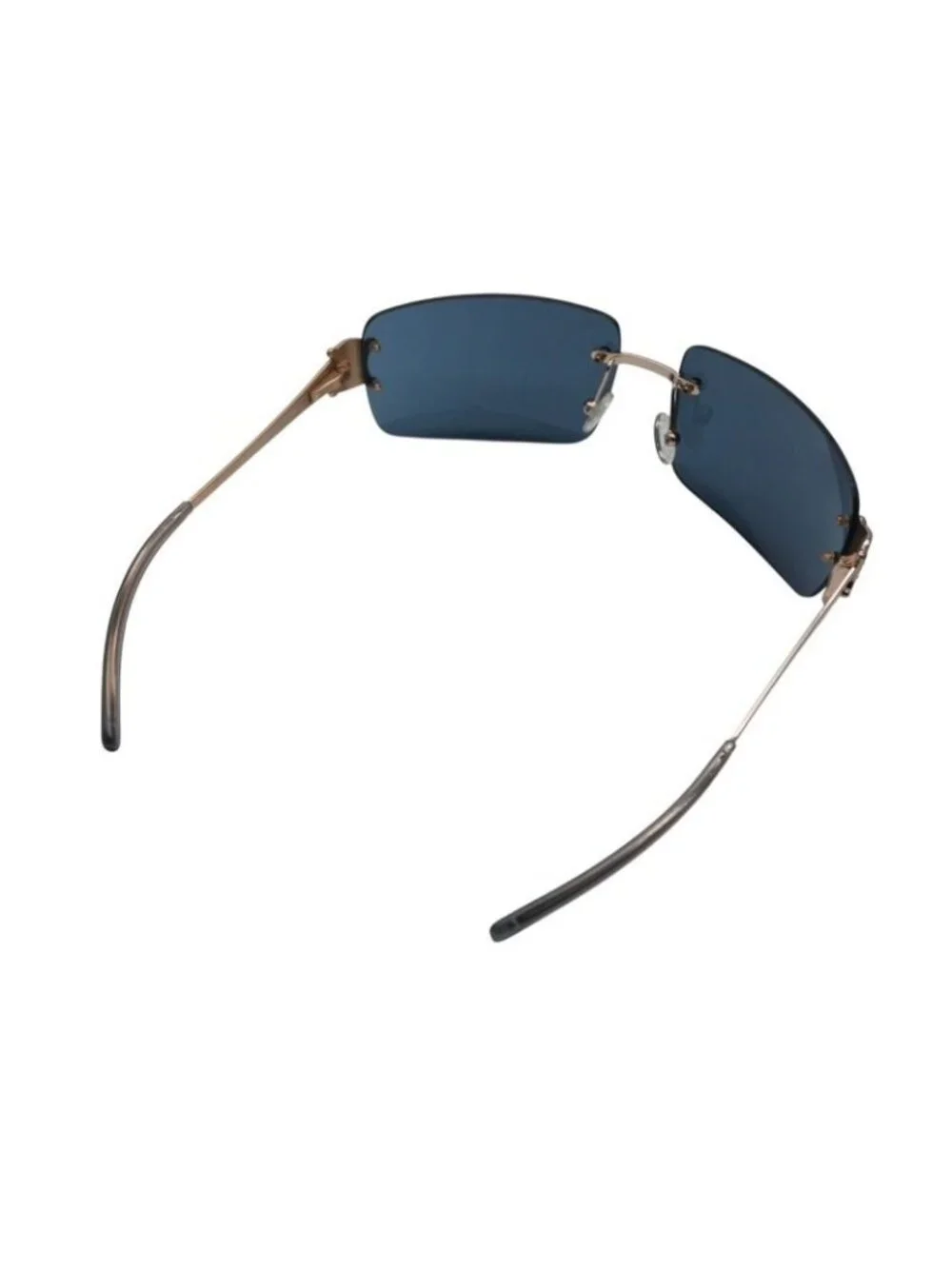 Celine Sunglasses Eyewear SC Triomphe Rhinestone Green Gold